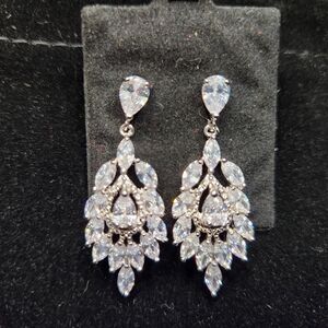 Elegant Silver Teardrop Earrings